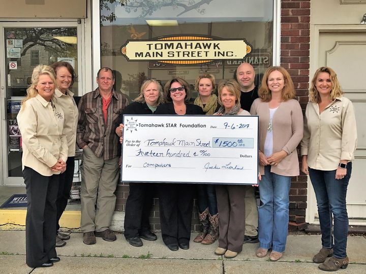 Grant to Tomahawk Main Street Inc from STAR Foundation