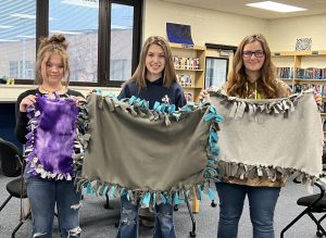 Tie Blankets for Humane Society
