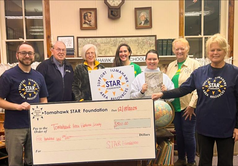 Tomahawk Area Historical Society STAR Grant recipient